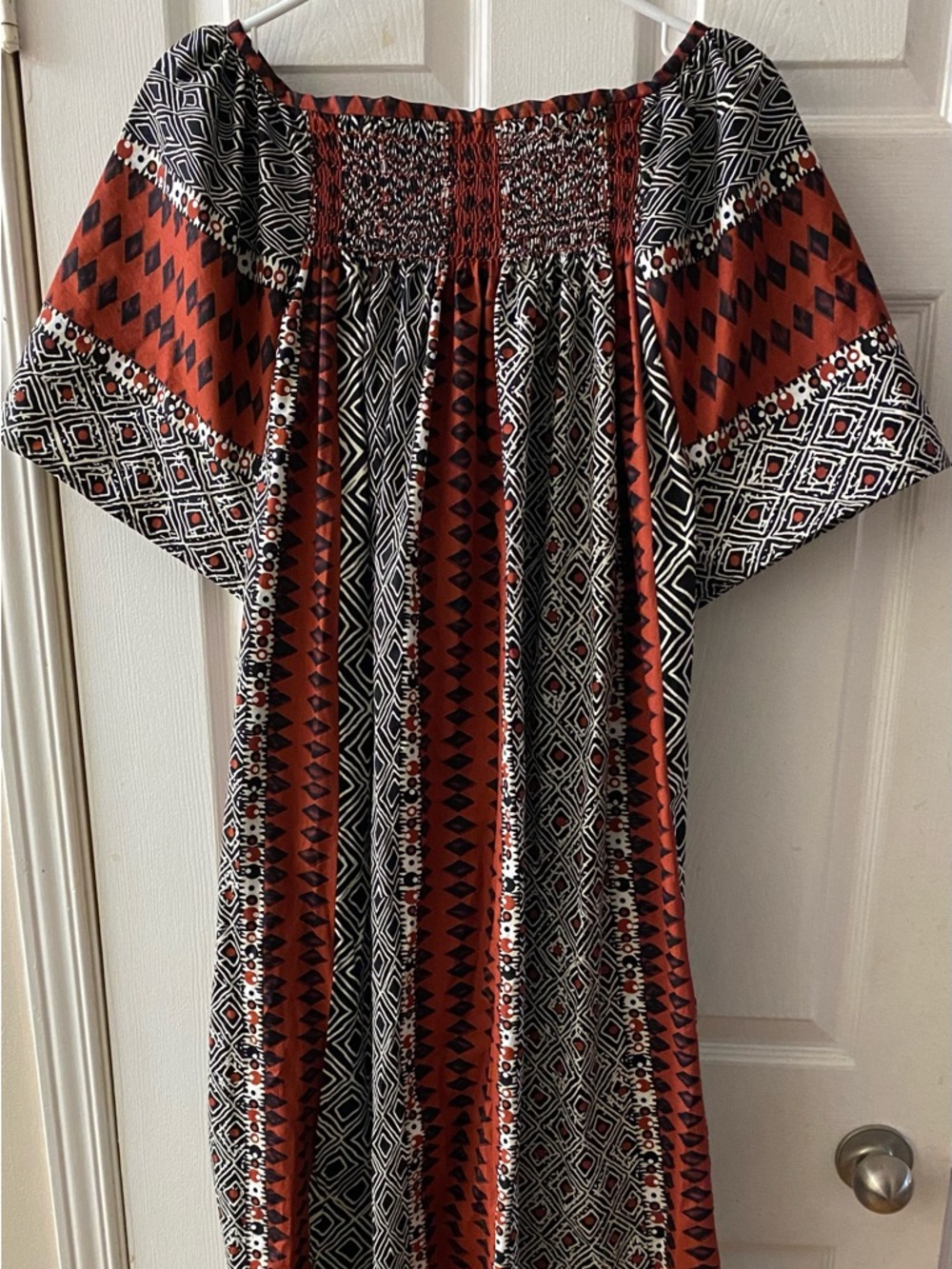 Smocked Cotton Gown